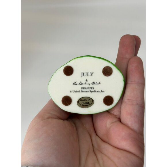 Snoopy & Woodstock July 4th of July Danbury Mint Perpetual Calendar Figurine - Picture 4 of 4